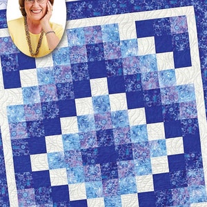 Trip Around the World Quilt Pattern by Eleanor Burns *Domestic 1st Class Shipping Only 3.17*
