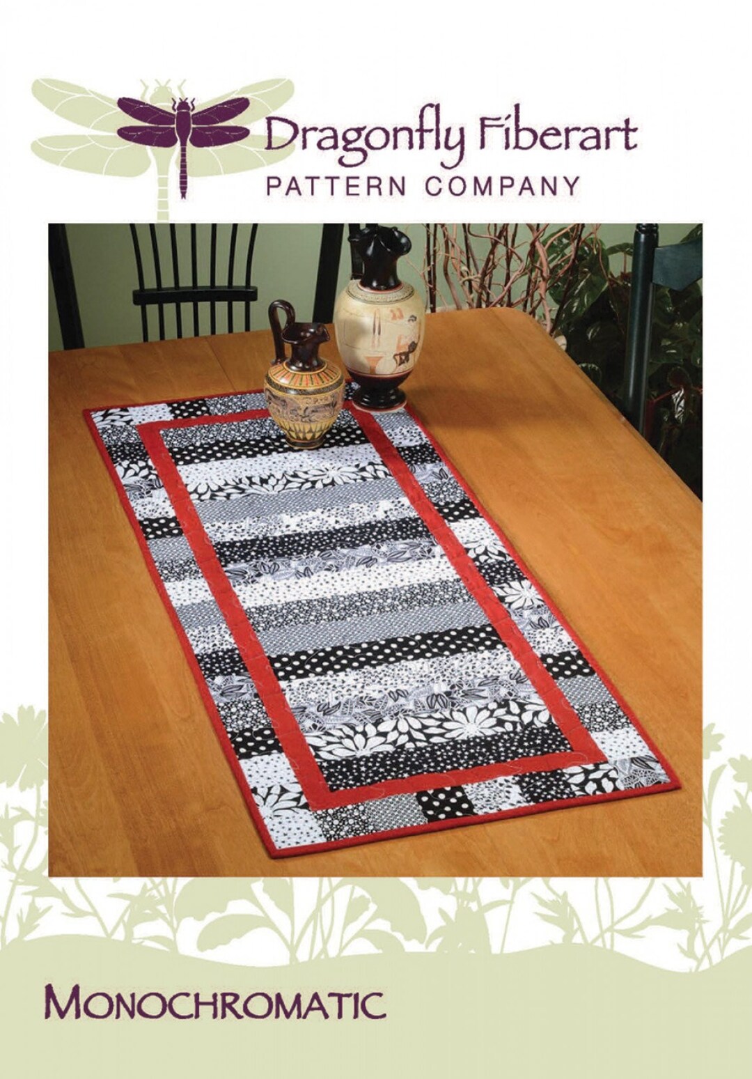 Monochromatic Table Runner Pattern by Dragonfly Fiberart *domestic 1st ...