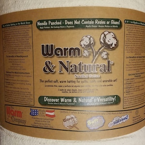 Warm & Natural Cotton Batting - 90&quot; Wide