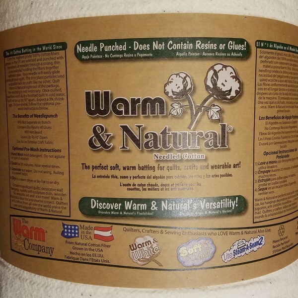 Warm and Natural Quilt Batting Etsy