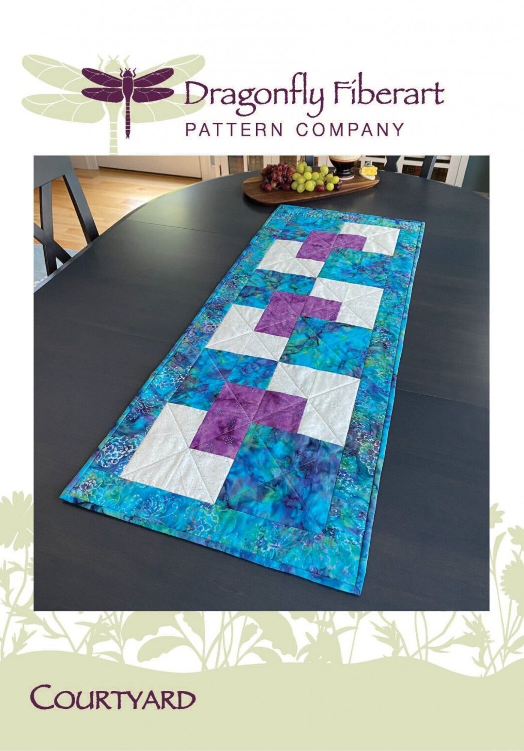 Courtyard Table Runner Pattern by Dragonfly Fiberart *domestic 1st ...