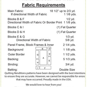 Picture That A Pieced Panel Quilt Pattern by Quilting Renditions ...