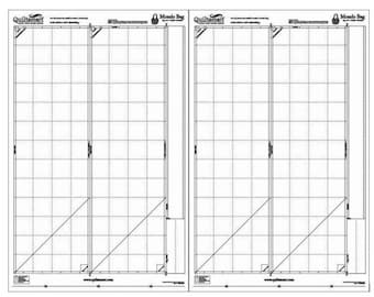 Mondo Bag Preprinted Interfacing by Quiltsmart | Set of 2 Panels for Quilted Tote Bag Sewing | QS60039
