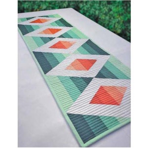 Aztec Diamond Table Runner Pattern by Cut Loose Press *Domestic 1st Class Shipping Only 2.62!*