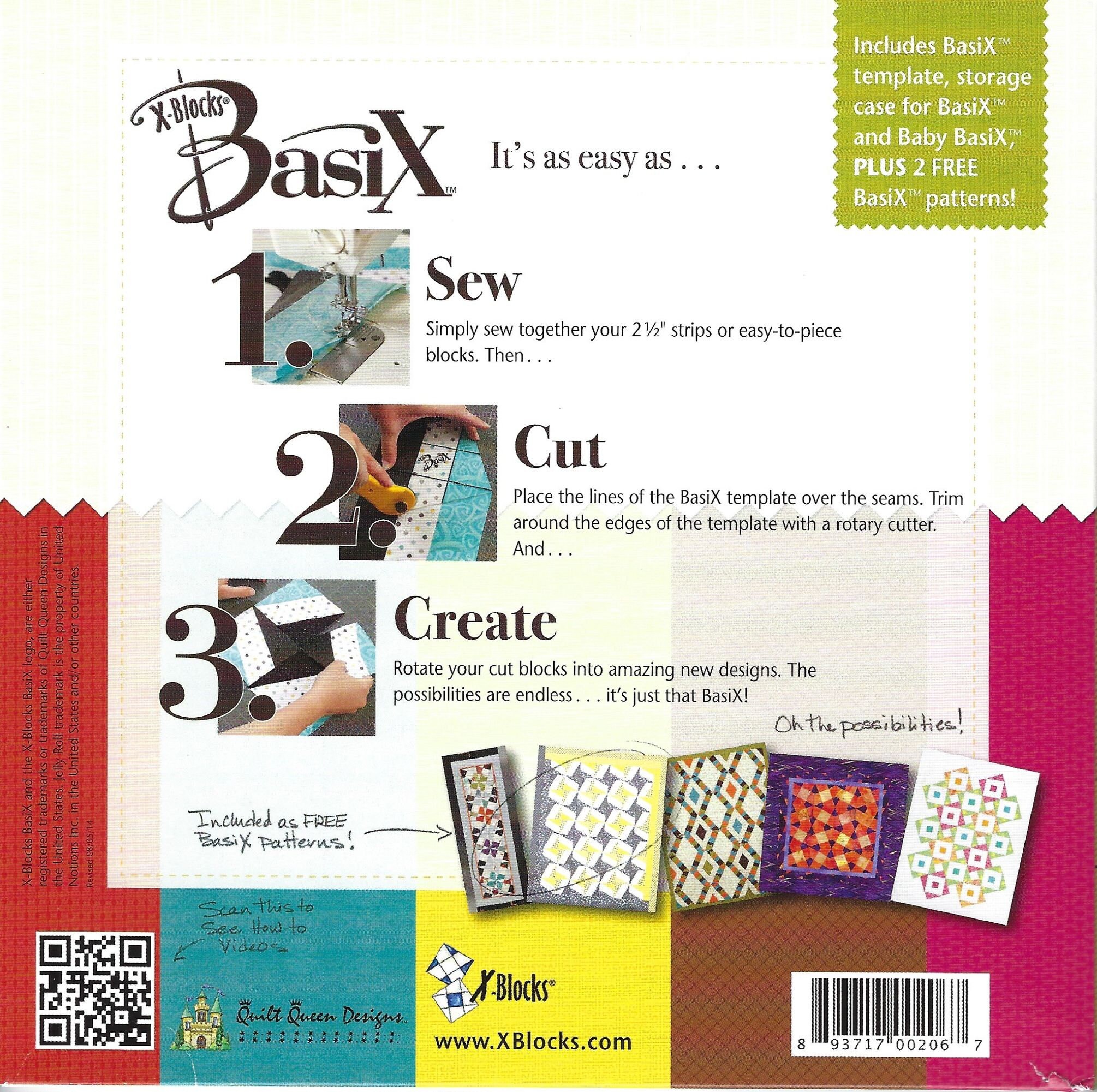 Xblocks Basix Template for 21/2 Strips Etsy
