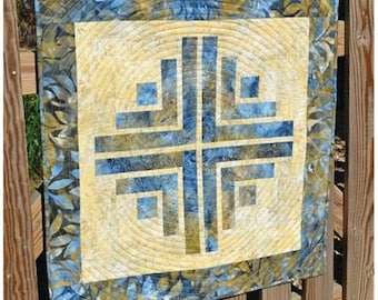 Floating Cabin Quilt Pattern | First Class Shipping Only 2.94 | Cut Loose Press