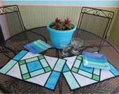 Stained Glass Placemat Pattern by Cut Loose Press Domestic 1st Class Shipping Only 2.50