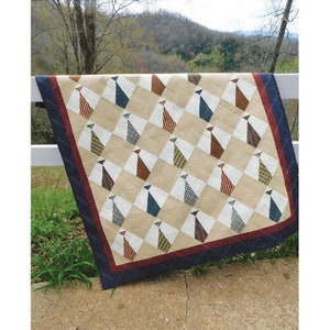 Daddy&#39;s Ties Quilt Pattern by Cut Loose Press | Shirt Tie Memory Quilt Pattern | Domestic 1st Class Shipping 2.94