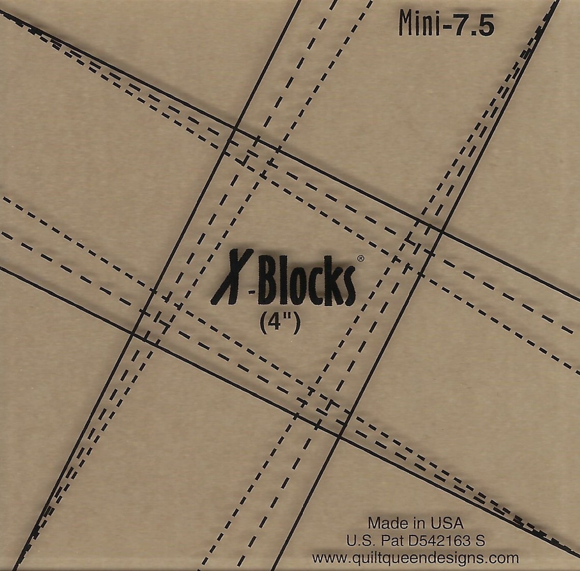 71/2 7.5 Mini Xblocks Template Etsy