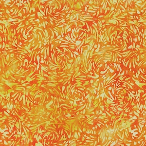 BFF&#39;s in Pumpkin by Banyan Batiks from Northcott | 81600-58 | Hand Dyed Batik Quilting Fabric