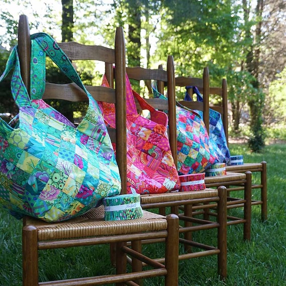Mondo Bag Kit Featuring Kaffe Fassett Collective Fabrics From Free Spirit Etsy