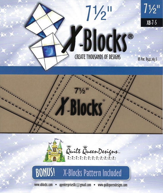 71/2 7.5 Xblocks Template Etsy