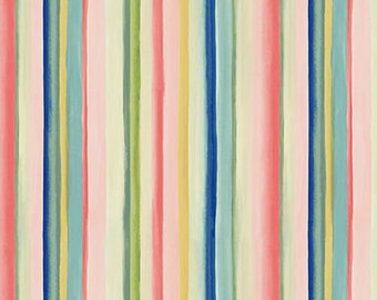 Watercolor Stripe End of Bolt 2.06 yards (74 inches) from Dreamcatchers by Jane Alison for Henry Glass