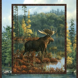 Panel de paisajes naturales de Northwood de Hautman Brothers Wildlife Art para Northcott DP27540-78