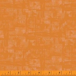 Puede incluir: Tela naranja con un diseño abstracto y texturizado. El patrón presenta formas rectangulares superpuestas en diferentes tonos de naranja, creando un efecto de capas. Adecuado para proyectos de manualidades.