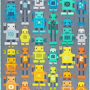 Roboter Quilt Anleitung von Elizabeth Hartman EH066