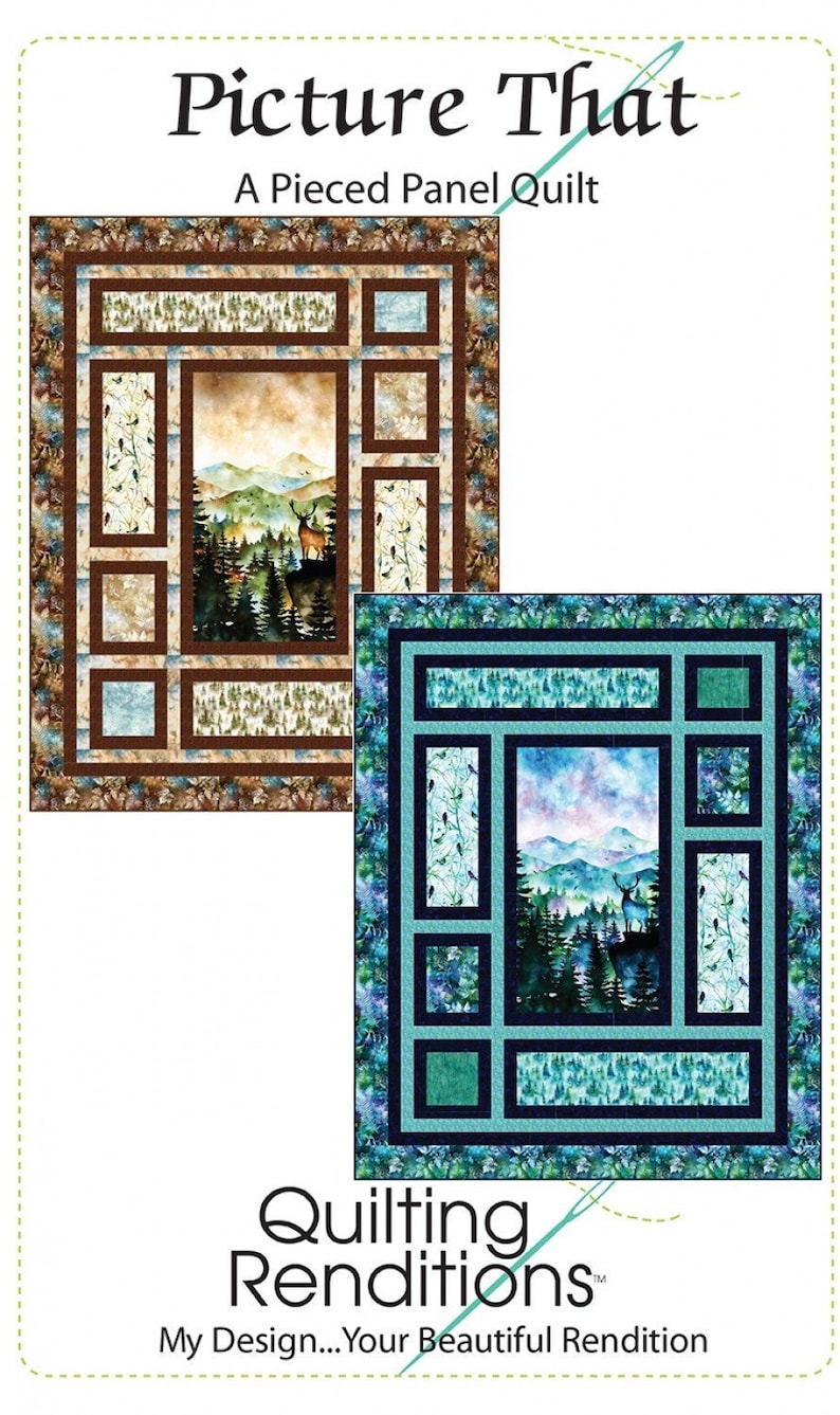 Picture That A Pieced Panel Quilt Pattern by Quilting Renditions Shipping Only 2.87 image 4