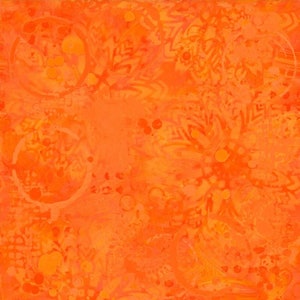 Textures Orange Graffiti Quilting Fabric by Sue Penn for FreeSpirit Fabrics PWSP037.ORANGE