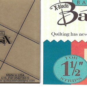 X-blocks Baby Basix Template for 1-1/2