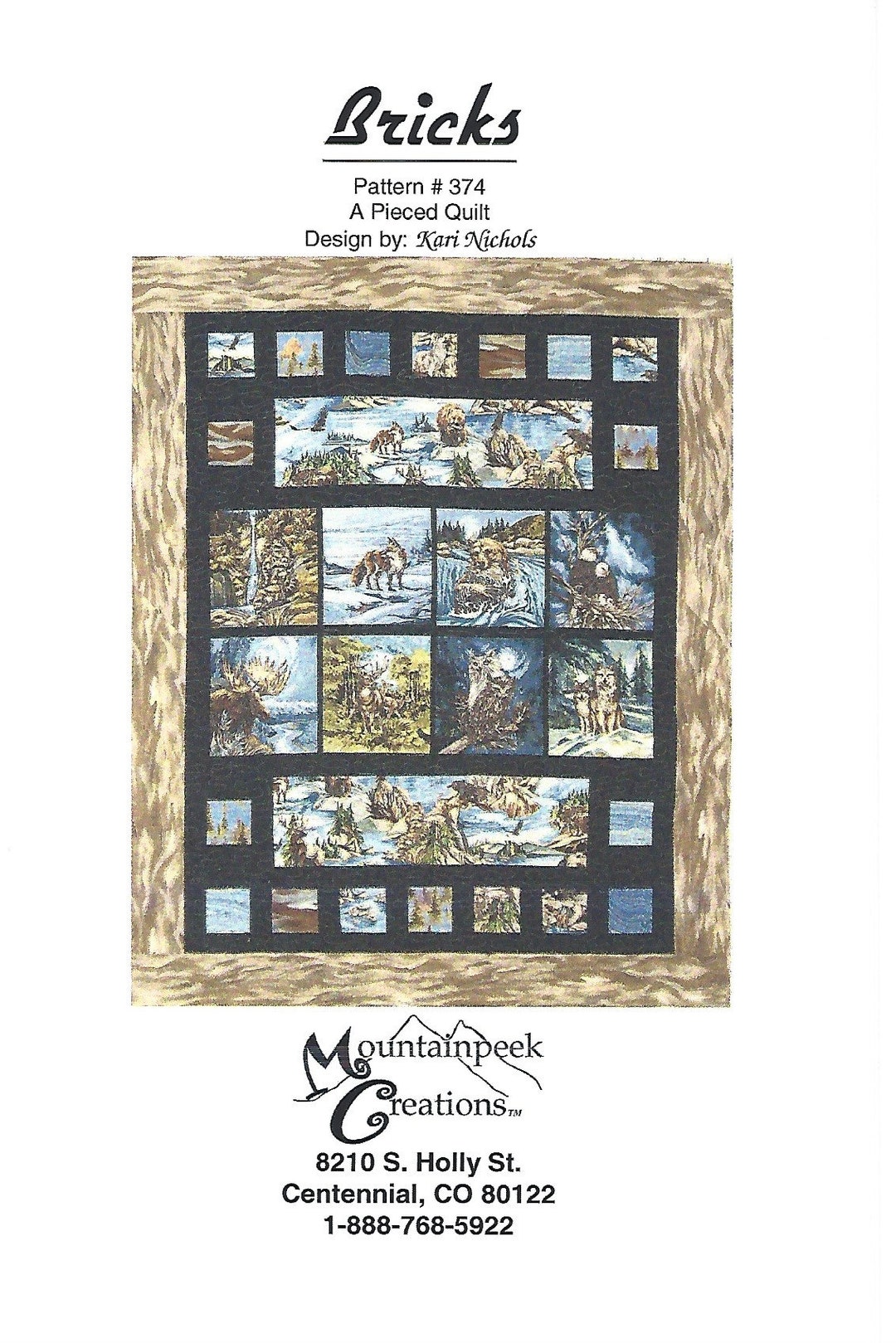 Bricks Quilt Pattern by Mountainpeek Creations | 374 | Modern Quilt ...