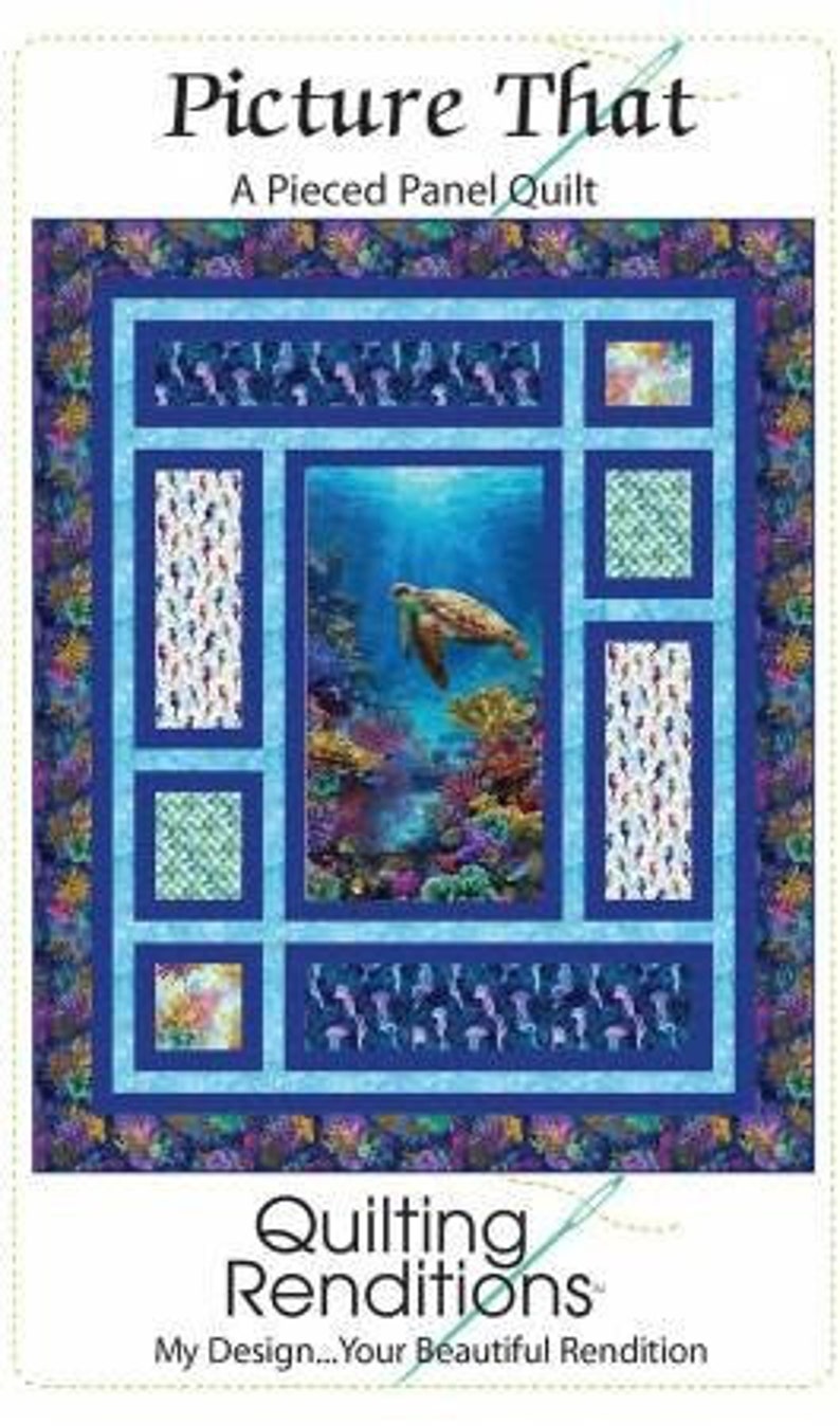 Picture That A Pieced Panel Quilt Pattern by Quilting Renditions Shipping Only 2.87 image 1