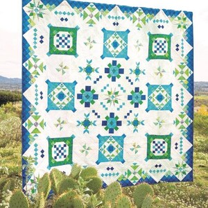 LAST ONE! Sea Islands BOM Quilt Kit Designed by Whirligig Designs and Fabric by Island Batik 100" x 100"