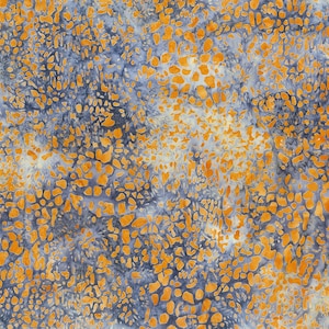 On the Wild Side Batik Rough Sketch in Tangerine from Banyan Batiks by Northcott 80947-56
