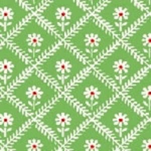Sugarcube Flower Lattice in Red by Whistler Studios for