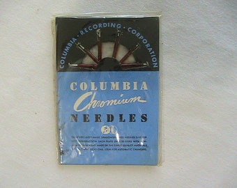 Columbia Chromium Needles, Vintage Record Player Needles, NOS