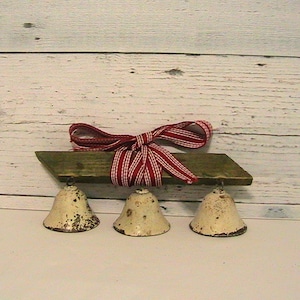 Bells, Vintage Bells on Wood