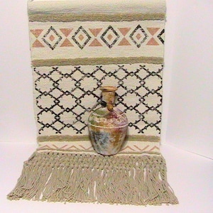 Native Pottery Vase and Wall Hanging Set