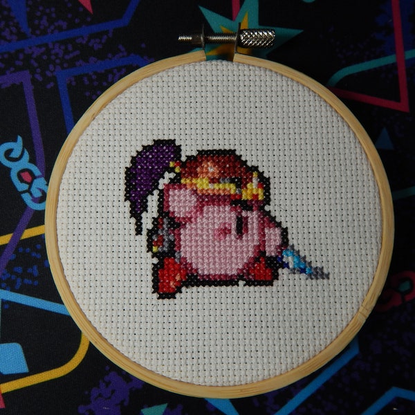 Ninja Kirby Cross Stitch