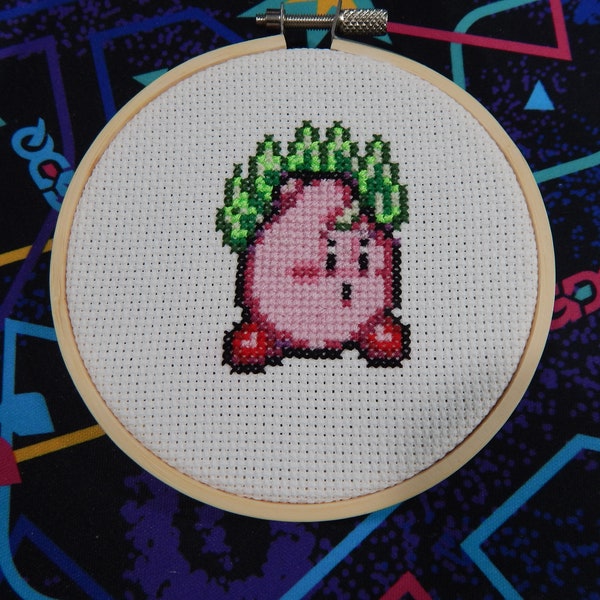 Plasma Kirby Cross Stitch