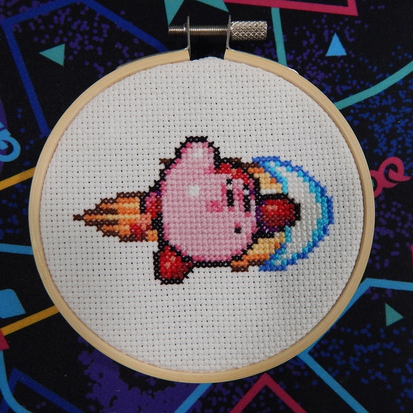 Fighter Kirby Cross Stitch