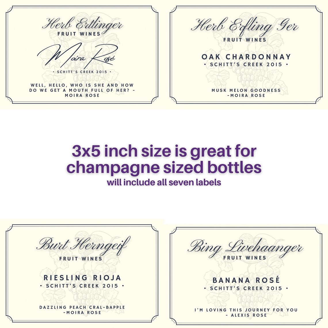 Moiras Mispronunciations Herb Ertlinger Fruit Wine Parody Inspired by Schitt's Creek Moira Rose