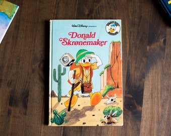 Vintage Norwegischer Donald Duck Comic, Vintage Donald Skrønemaker 1980, Norsk Graphic Novel, Norwegisches Comic-Buch, Walt Disney Norwegen
