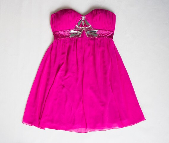Lipsy pink top prom dress