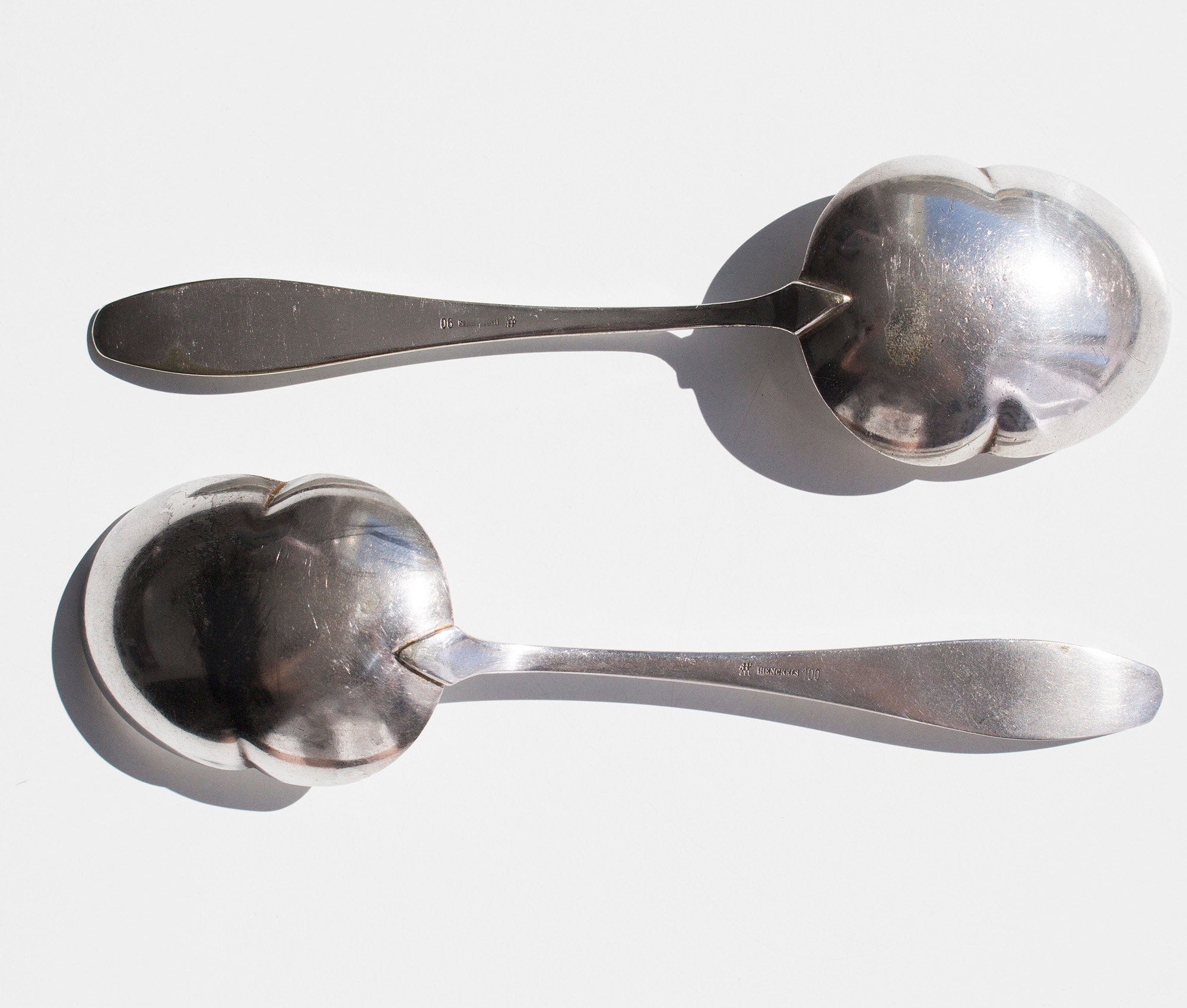 Large Silver Serving Spoon Set of 2 Zwilling Henckels silver Etsy