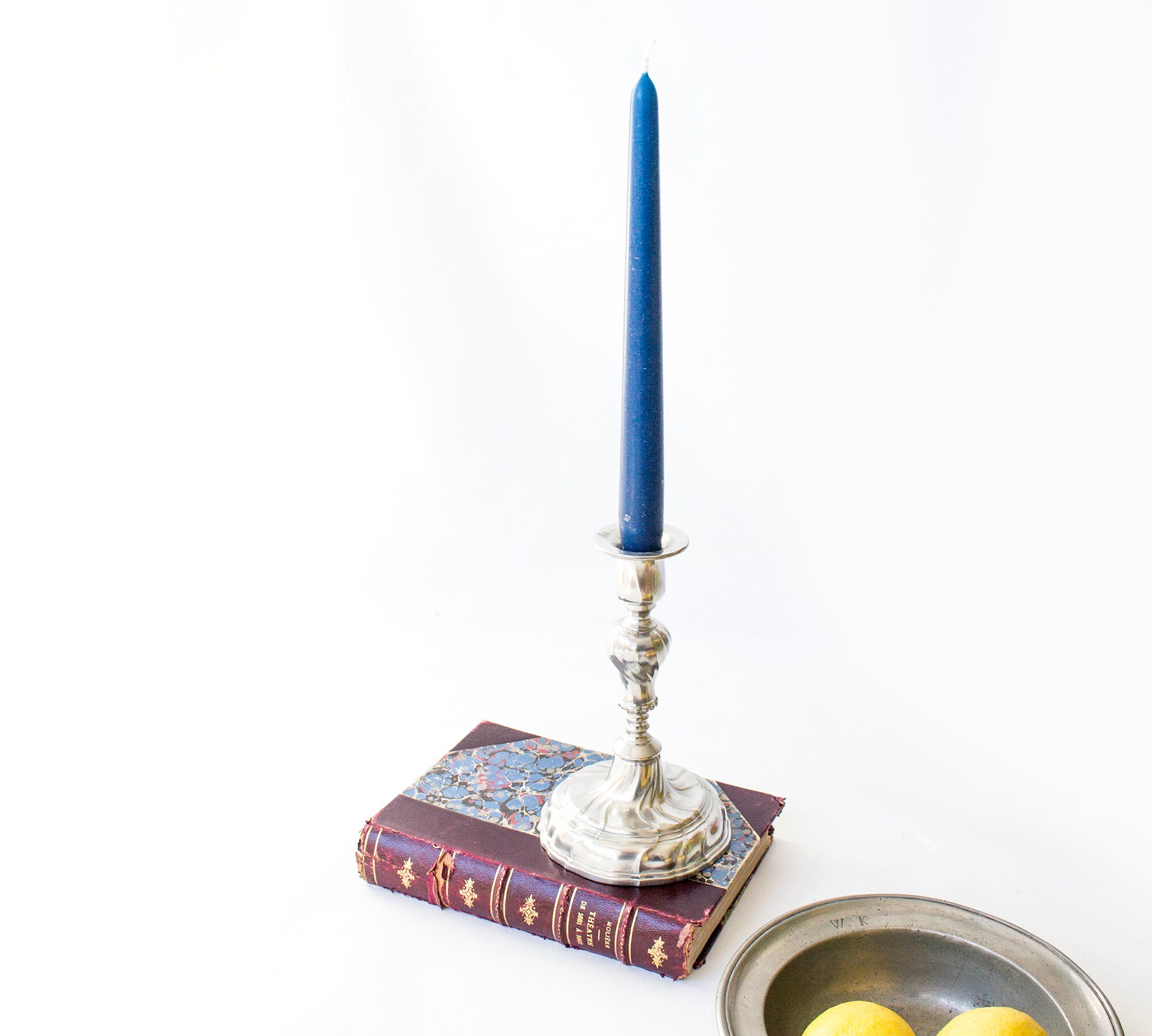 Decorative silver candle holders pewter candle holder Etsy