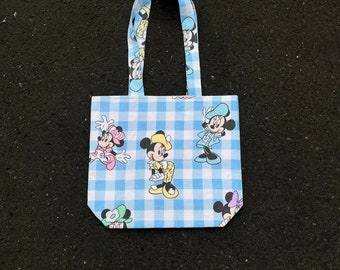 upcycled 90’s minnie mouse bedsheet tote bag