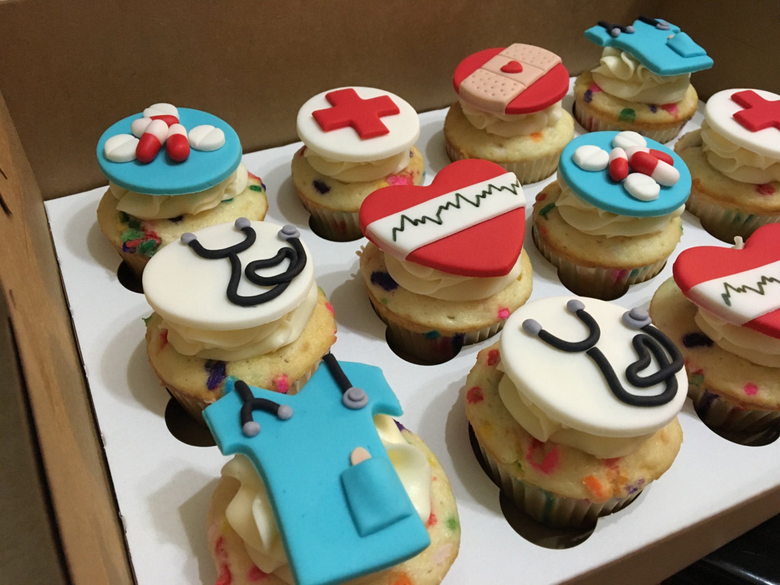 Medical Themed Cupcake Toppers Etsy