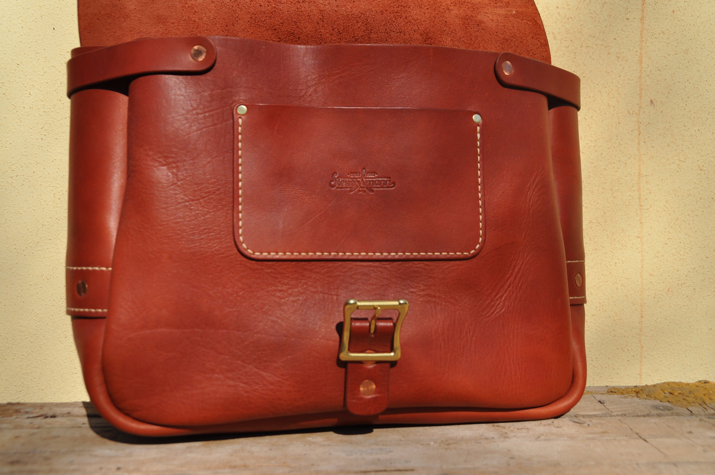 16 Handmade Leather Mailbag Shoulder Mail Bag custom Etsy