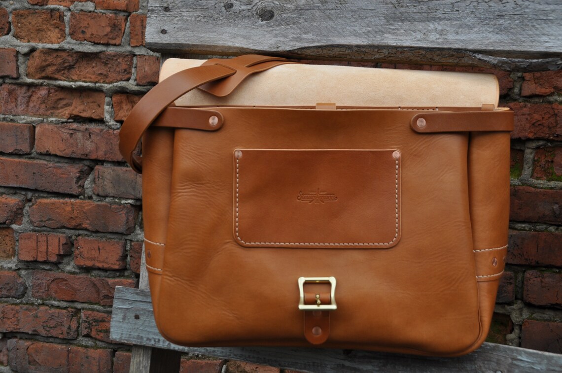 17 Handmade Leather Mailbag Shoulder Mail Bag custom Etsy