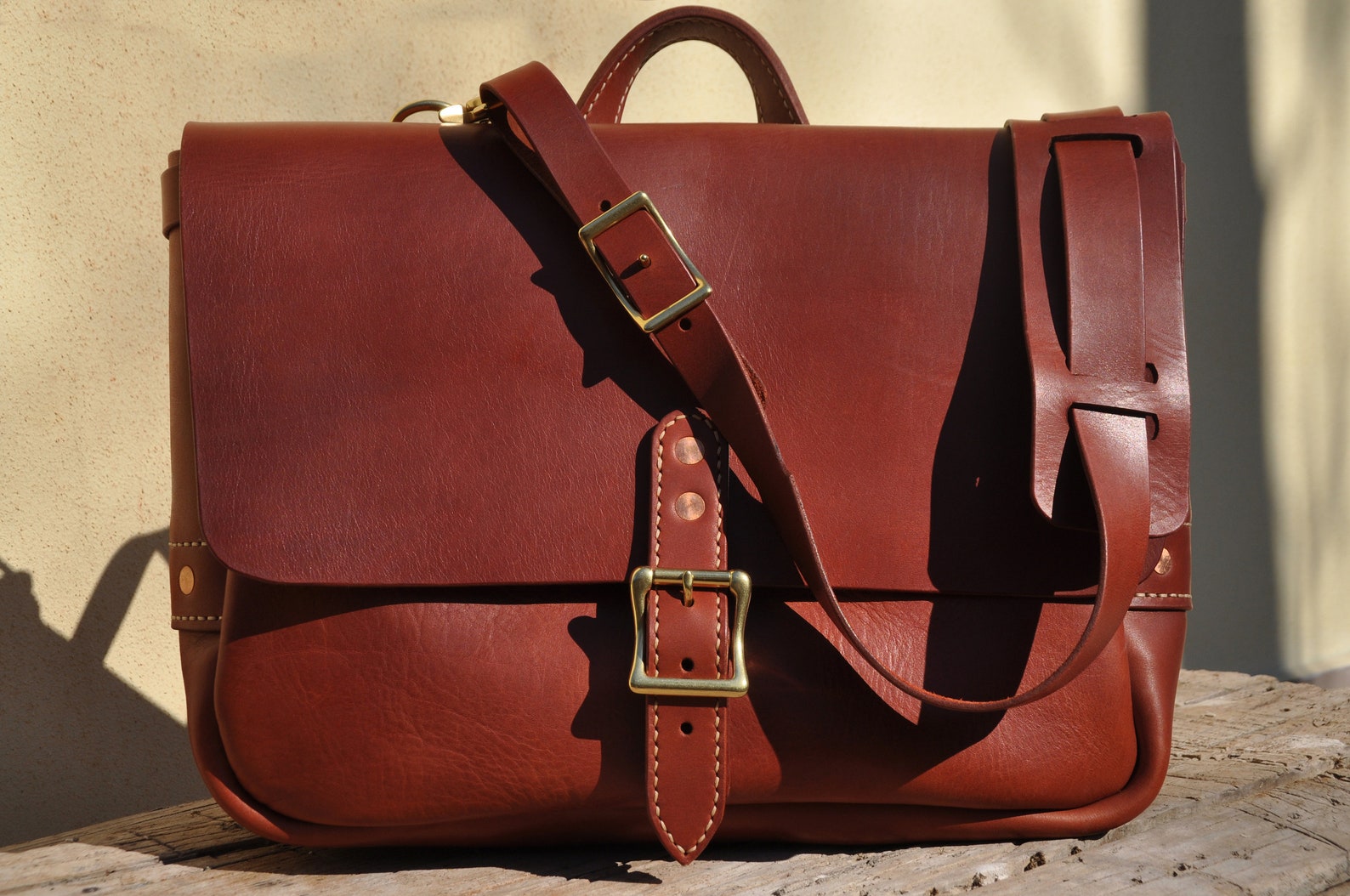 16 Handmade Leather Mailbag Shoulder Mail Bag custom Etsy