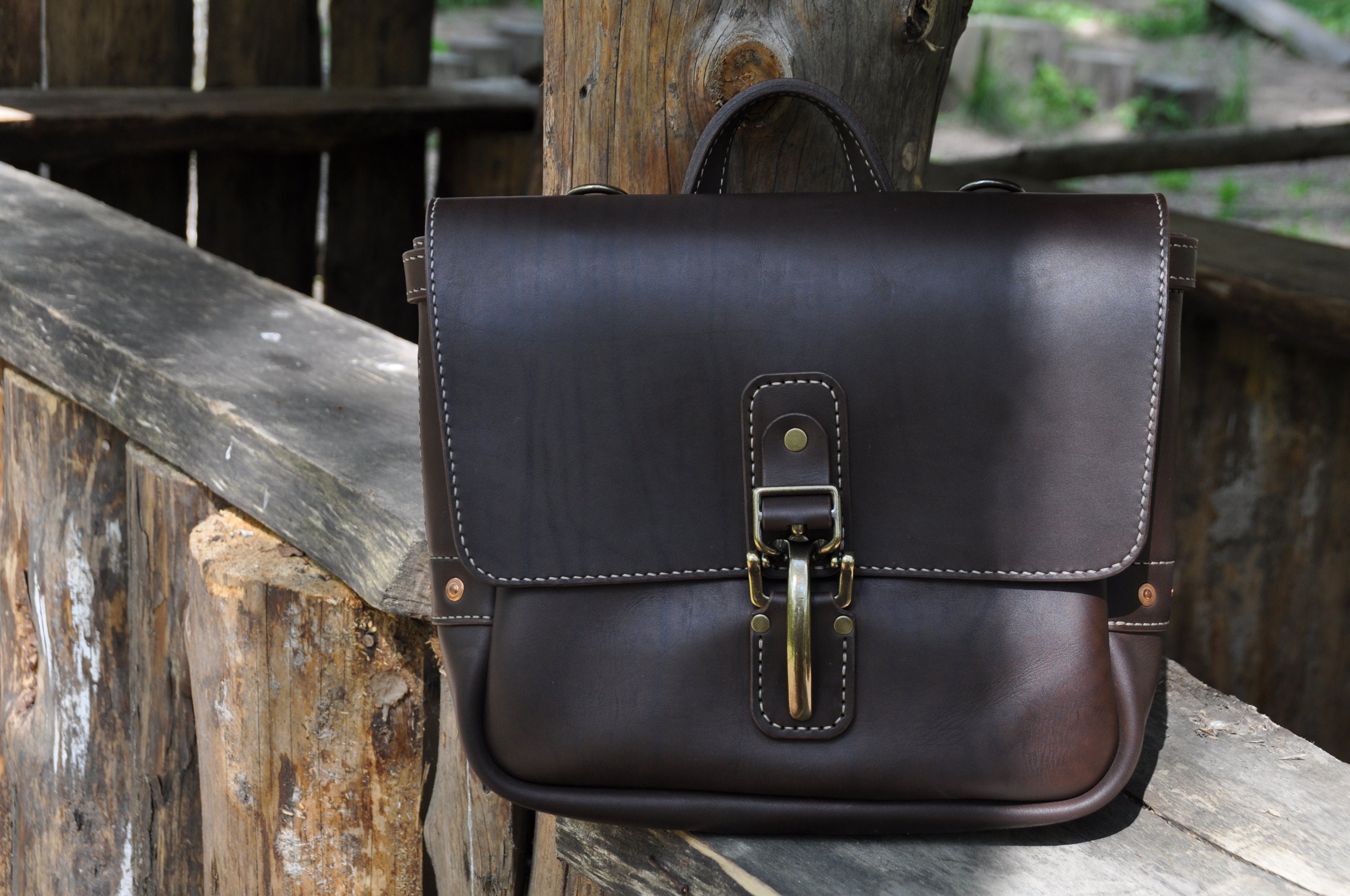 13 Handmade Brown Leather Mail bag Mailbag Leather Etsy