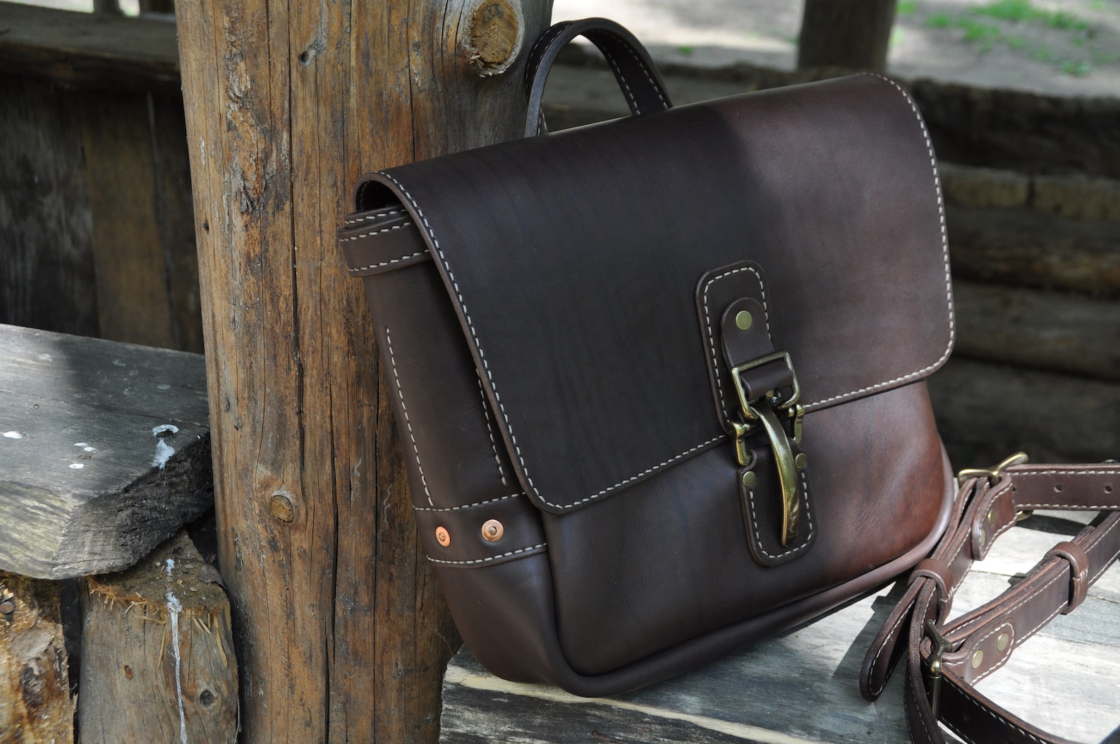 13 Handmade Brown Leather Mail bag Mailbag Leather Etsy