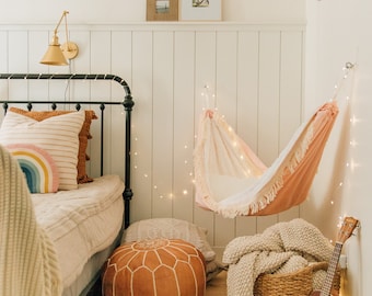 Tickled Pink indoor kid’s hammock!