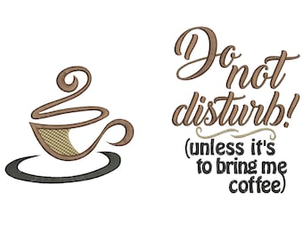 adult coffee cup reading cushion book pocket pillow embroidery machine design file image and quote 3 sizes included instant download