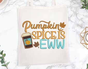 pompoen Spice is eww herfst herfst stoffen borduurwerk machine Design 3 maten ideaal voorhand doeken vaatdoeken totebags enz