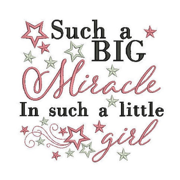 baby girl quote embroidery machine design file newborn brother janome etc 3 sizes